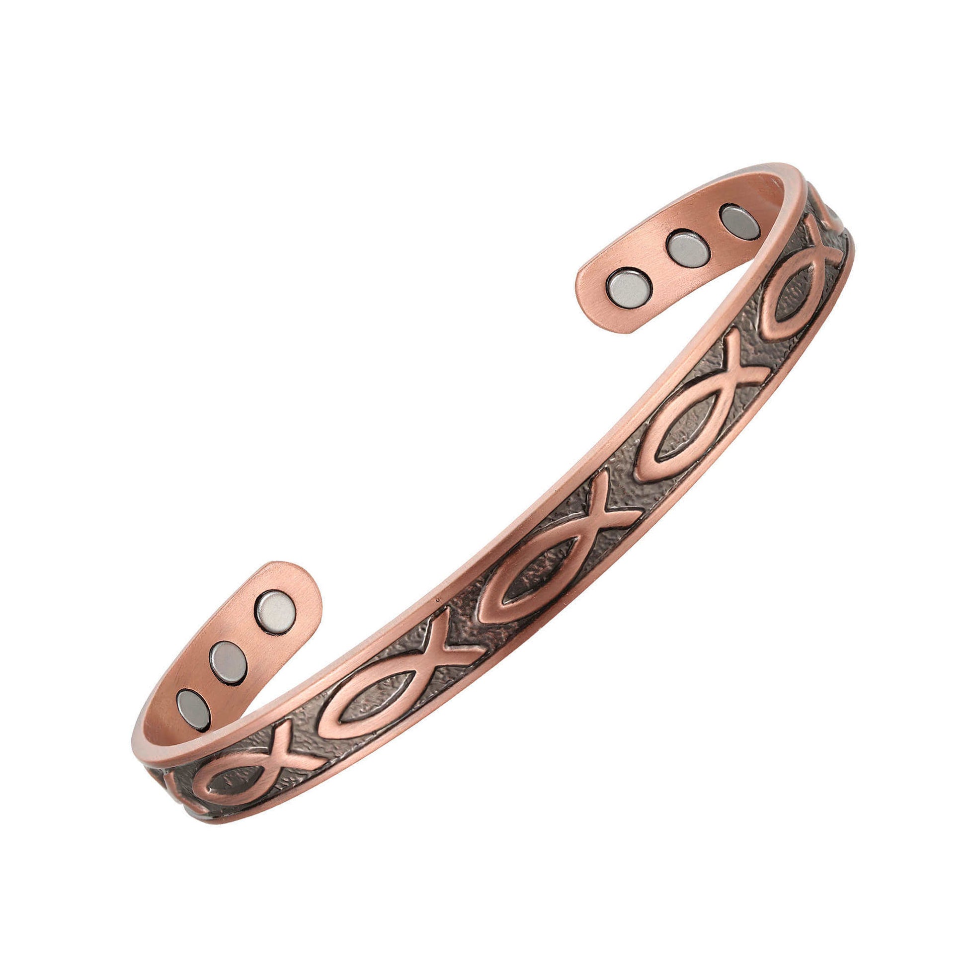 COPPER BRACELET WITH MAGNETS FISH DESIGN BY ATOMIC29