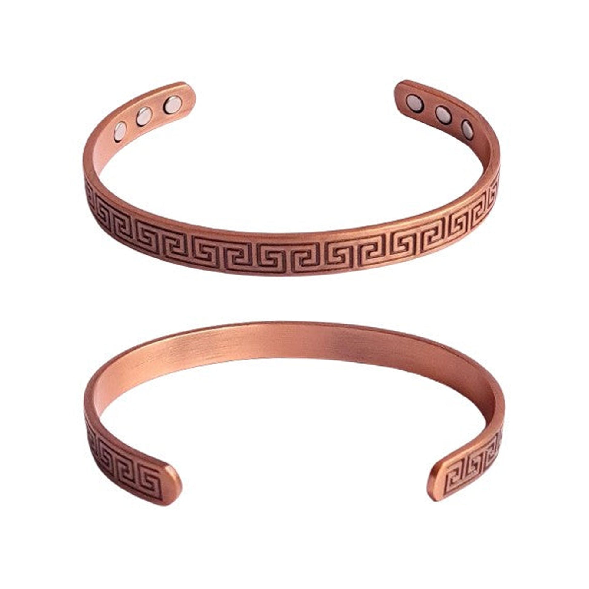 COPPER BRACELET WITH MAGNETS BLOCK DESIGN BY ATOMIC29