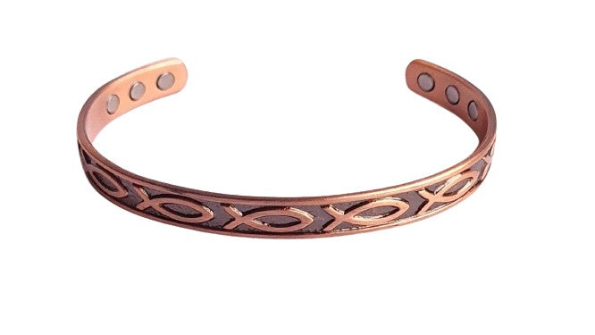 COPPER BRACELET WITH MAGNETS FISH DESIGN BY ATOMIC29