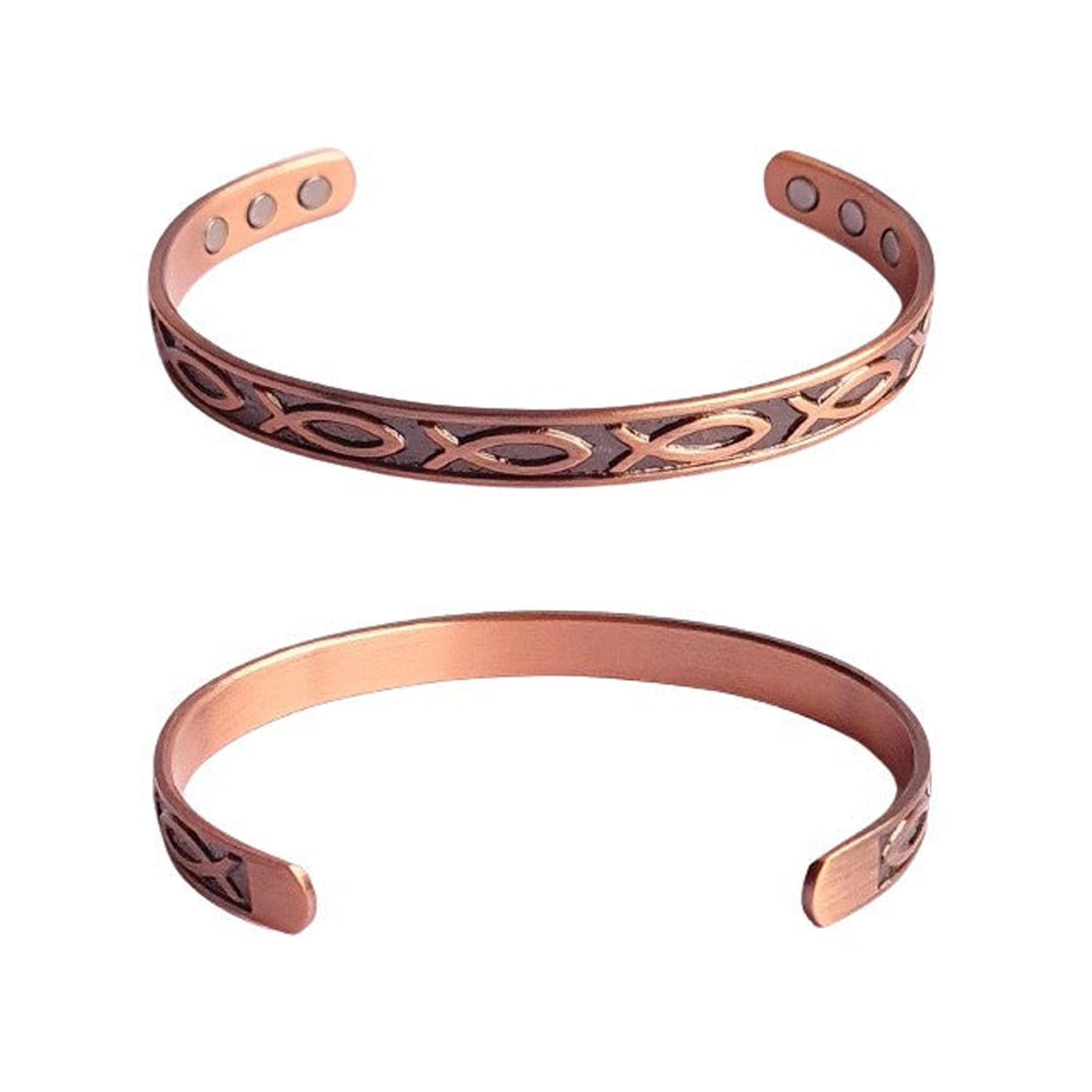 COPPER BRACELET WITH MAGNETS FISH DESIGN BY ATOMIC29